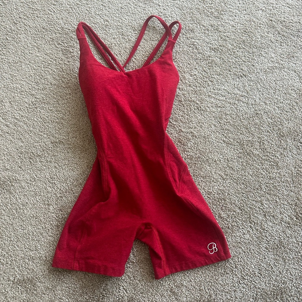 Bombshell Red Strappy Romper